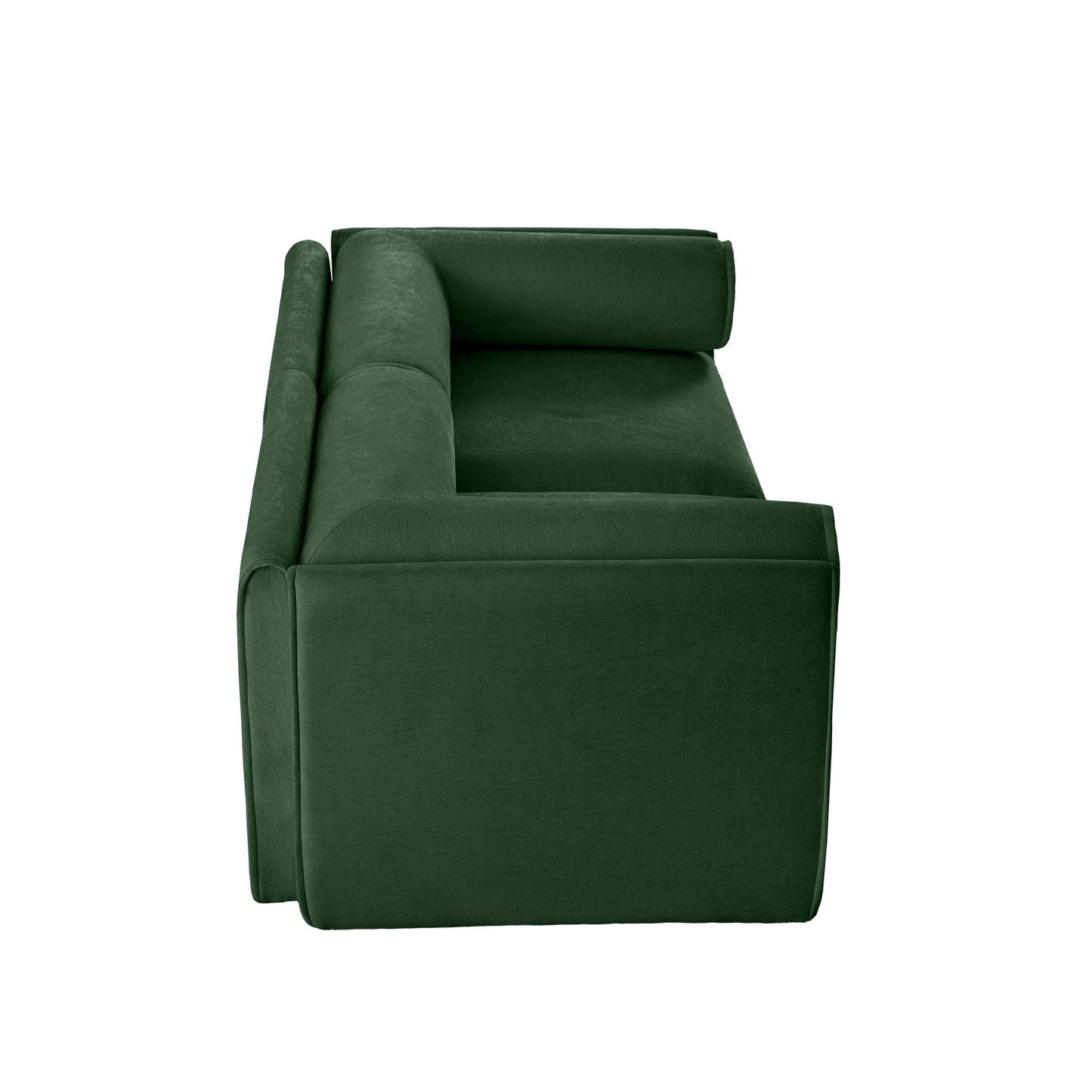 Stylish Sofa With Storage Seat And Cylindrical Backrest