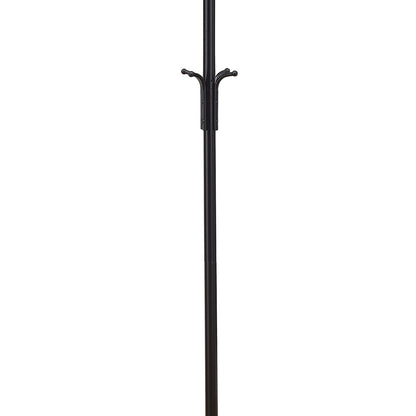 Coat Rack With 3 Tier Hooks For Entryway - Black