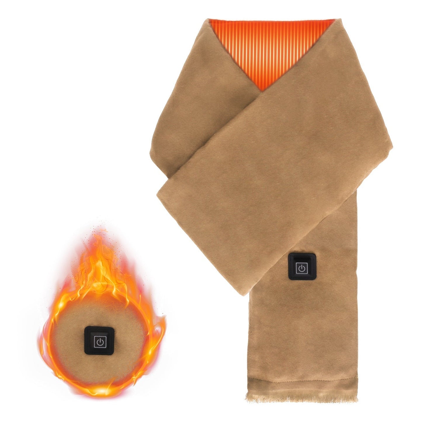 USB Heated Winter Scarf – Unisex, 3 Heat Modes, for Outdoor Sports