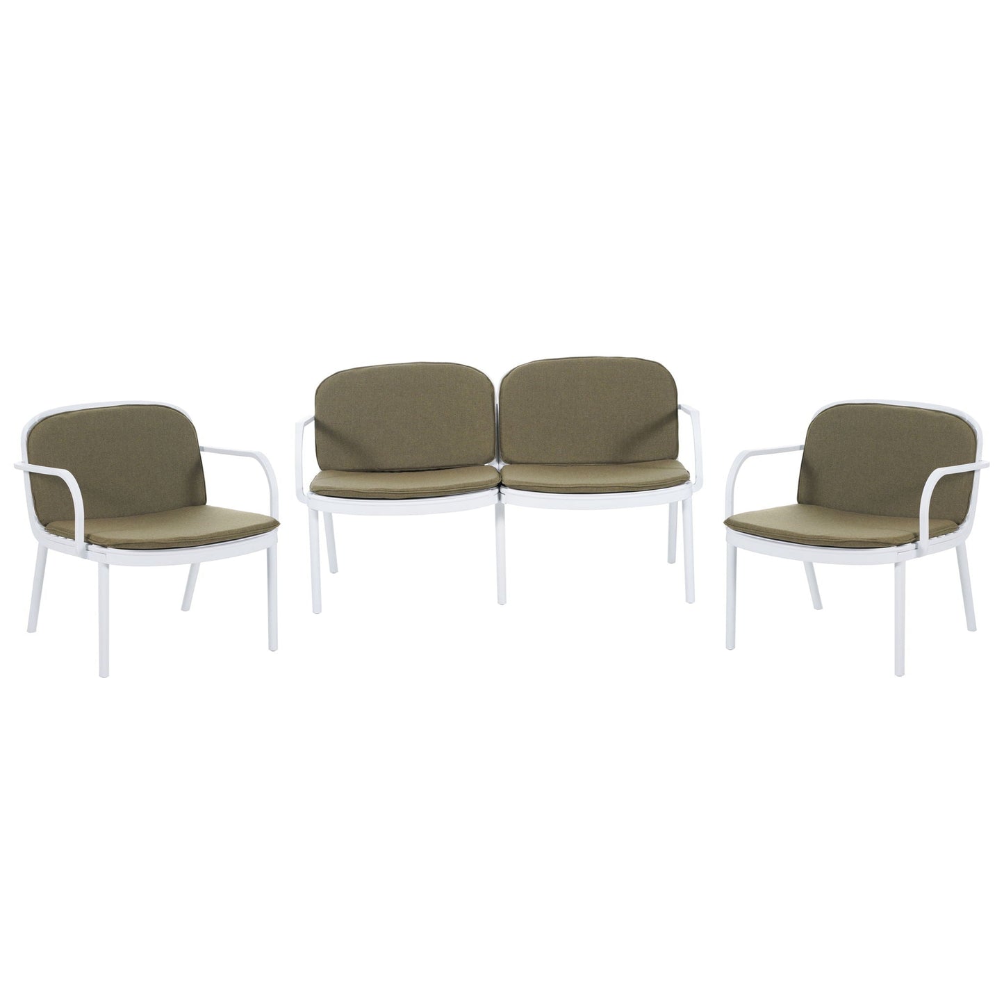 Luna Outdoor Patio 3 Pieces Chat Set