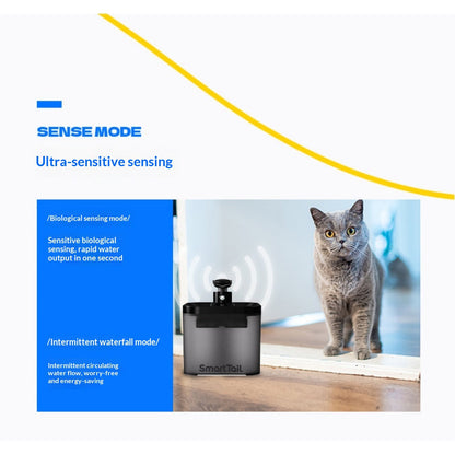 Automatic Sensor-Activated Pet Water Fountain
