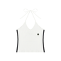 Loki & Ivy Women's Color Block Halter Crop Tank Top