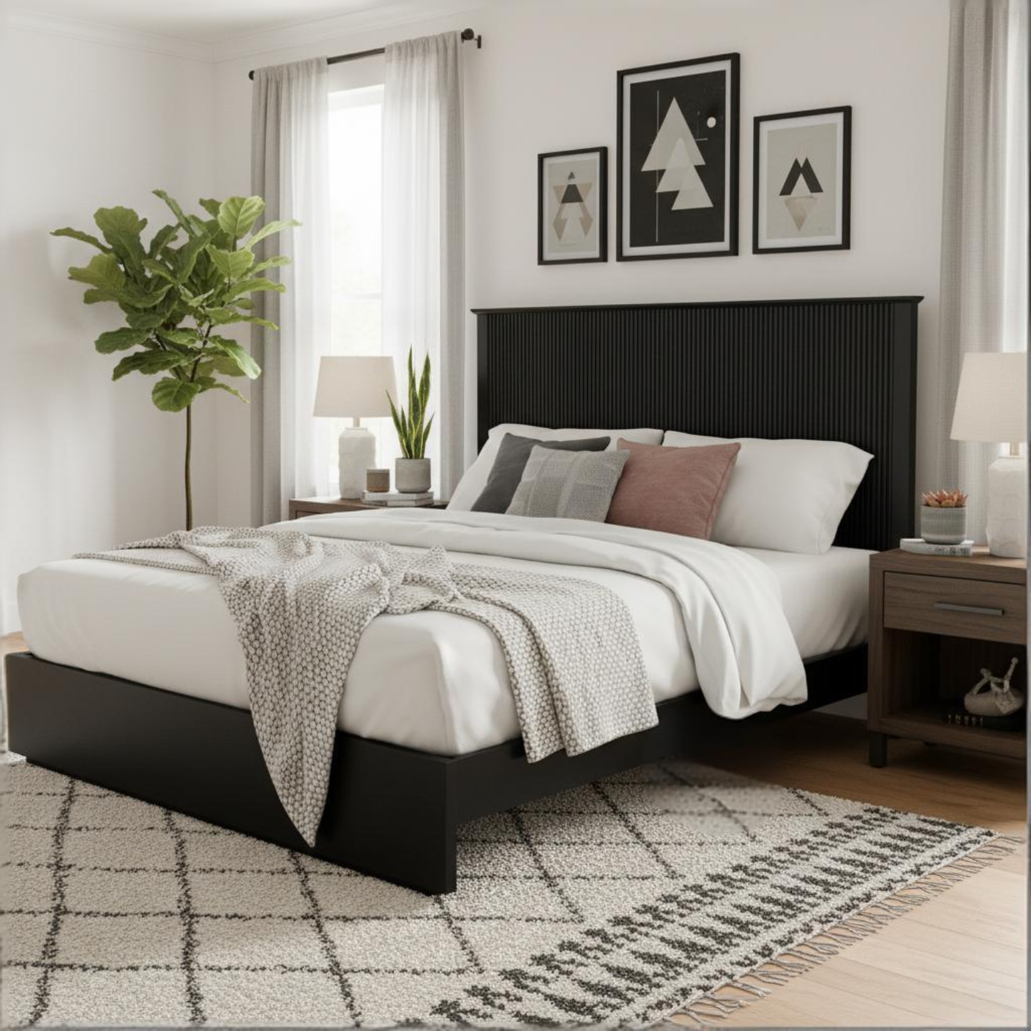 Stylish Queen Size Bed Frame