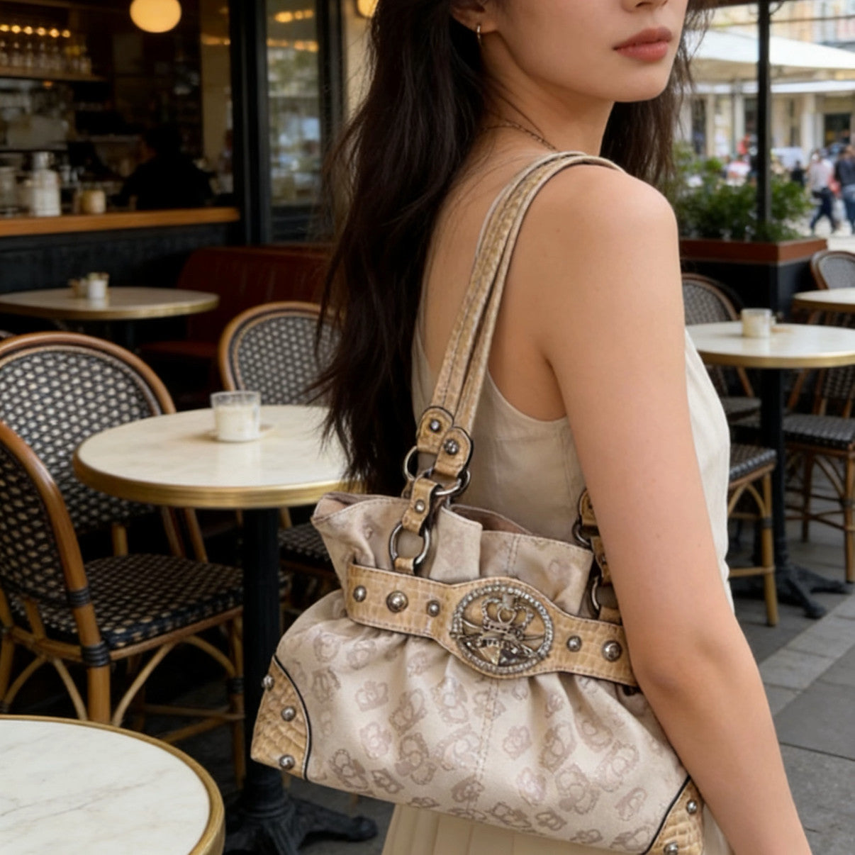 Large-capacity Pleated Bowling Bag For Women