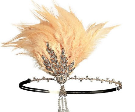 Masquerade Feather Headpiece Cross-Border Vintage Hair Band In European And American Style