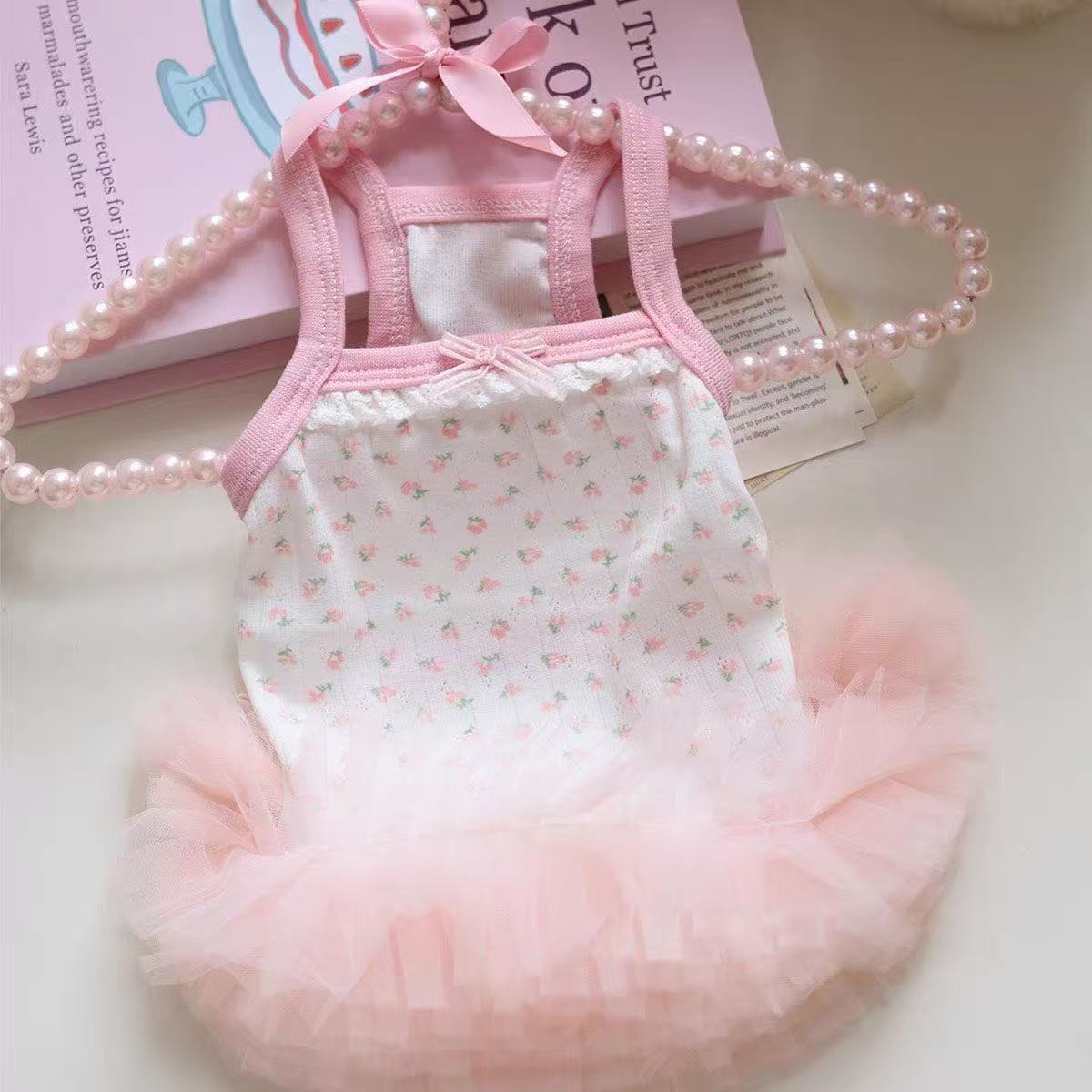 Cute Strap Ballet Puffy Dress By Malteshishi