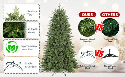 7FT Prelit Christmas Tree with 340 RGB LED Lights