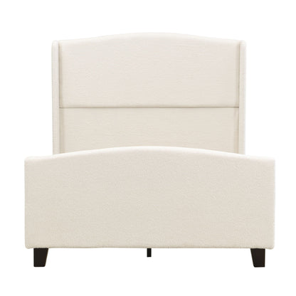 Platform Bed Frame With Tall Headboard And High Footboard