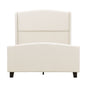 Platform Bed Frame With Tall Headboard And High Footboard