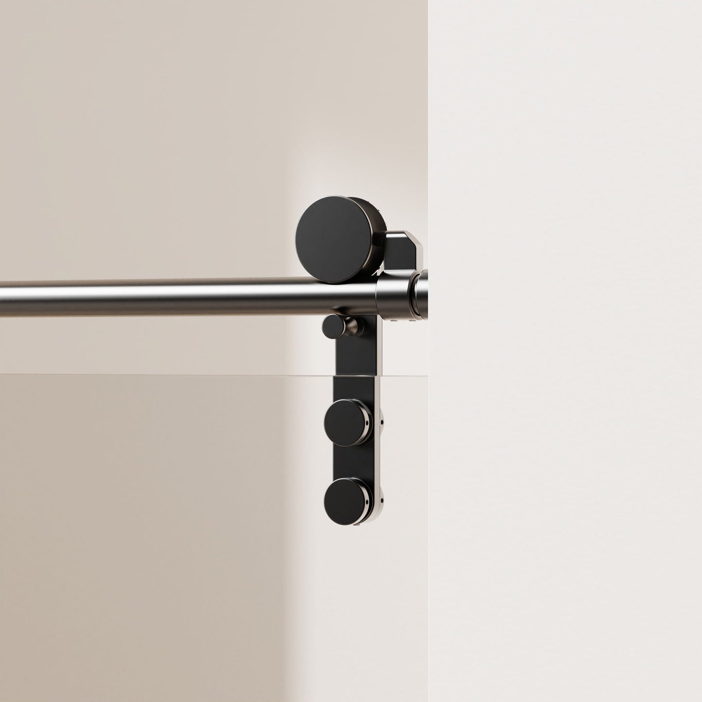 Frameless Single Sliding Shower Doors With Towel Rail & Handle