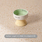 Ceramic High Foot Cat Bowl Neck Protection Not Easy To Knock Over Snack Dish Drinking Water
