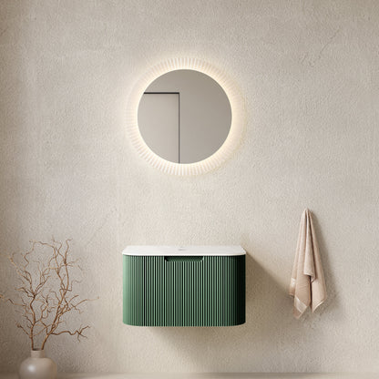 DINA 24'' Wall Mounted Plywood Cabinet with Carrara