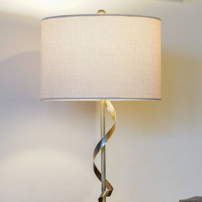Nightstand Desk Lamp With Twisted Base - White