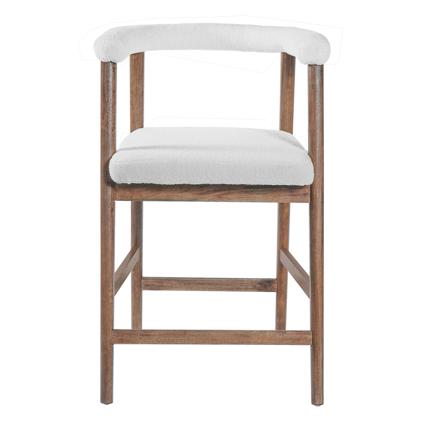 24.5'' Seat Height Bar Stools with Back, Set of 2