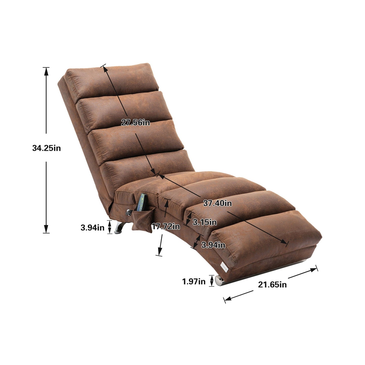 Massage Chaise Lounge Indoor With Remote Control