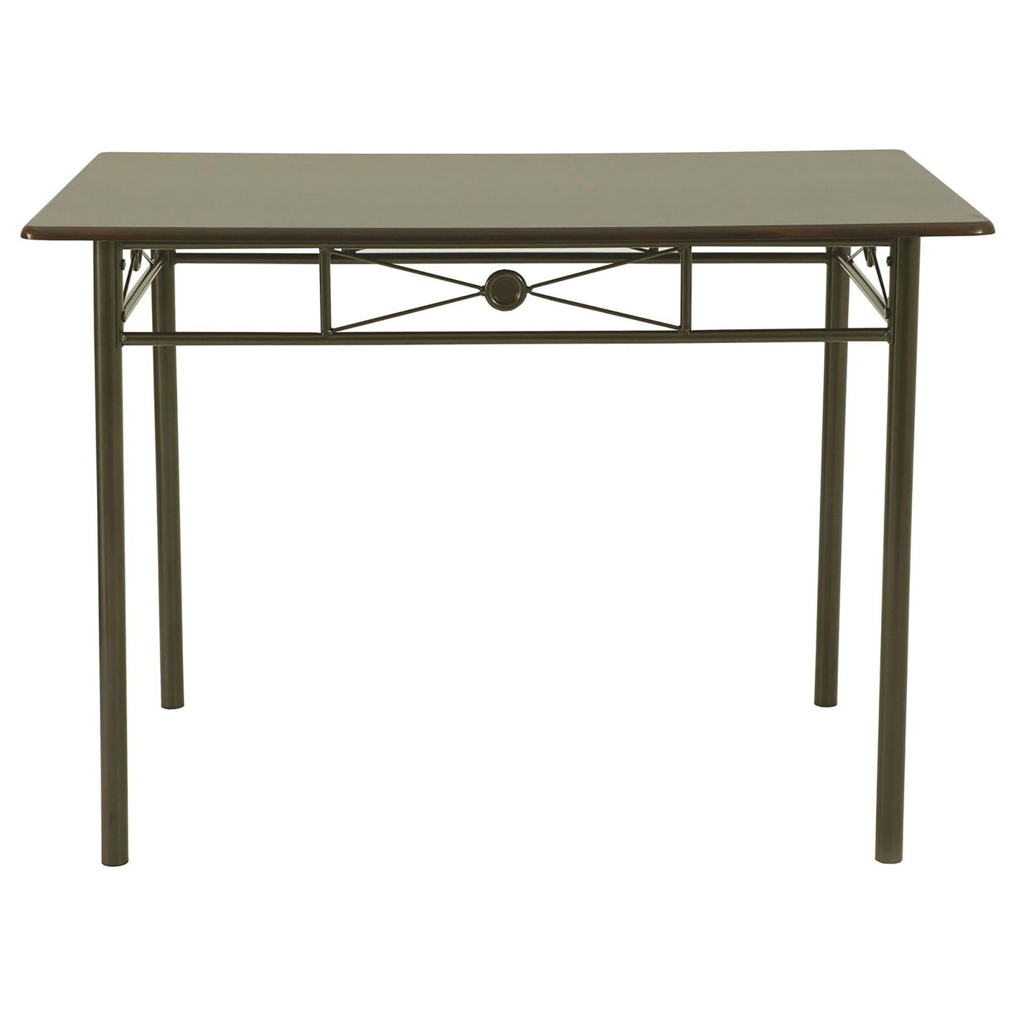 5 Piece Rectangle Dining Set With Tubing Base