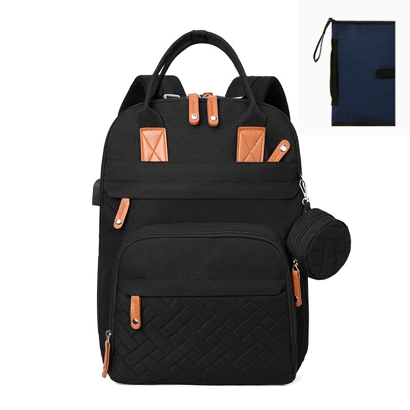 Multi-functional USB-charging Stroller Bag With Separate Dry And Wet Compartments