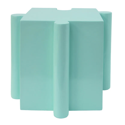 3-Piece Artistic Puzzle Table Set, Modular MGO Side Tables with Interlocking Design