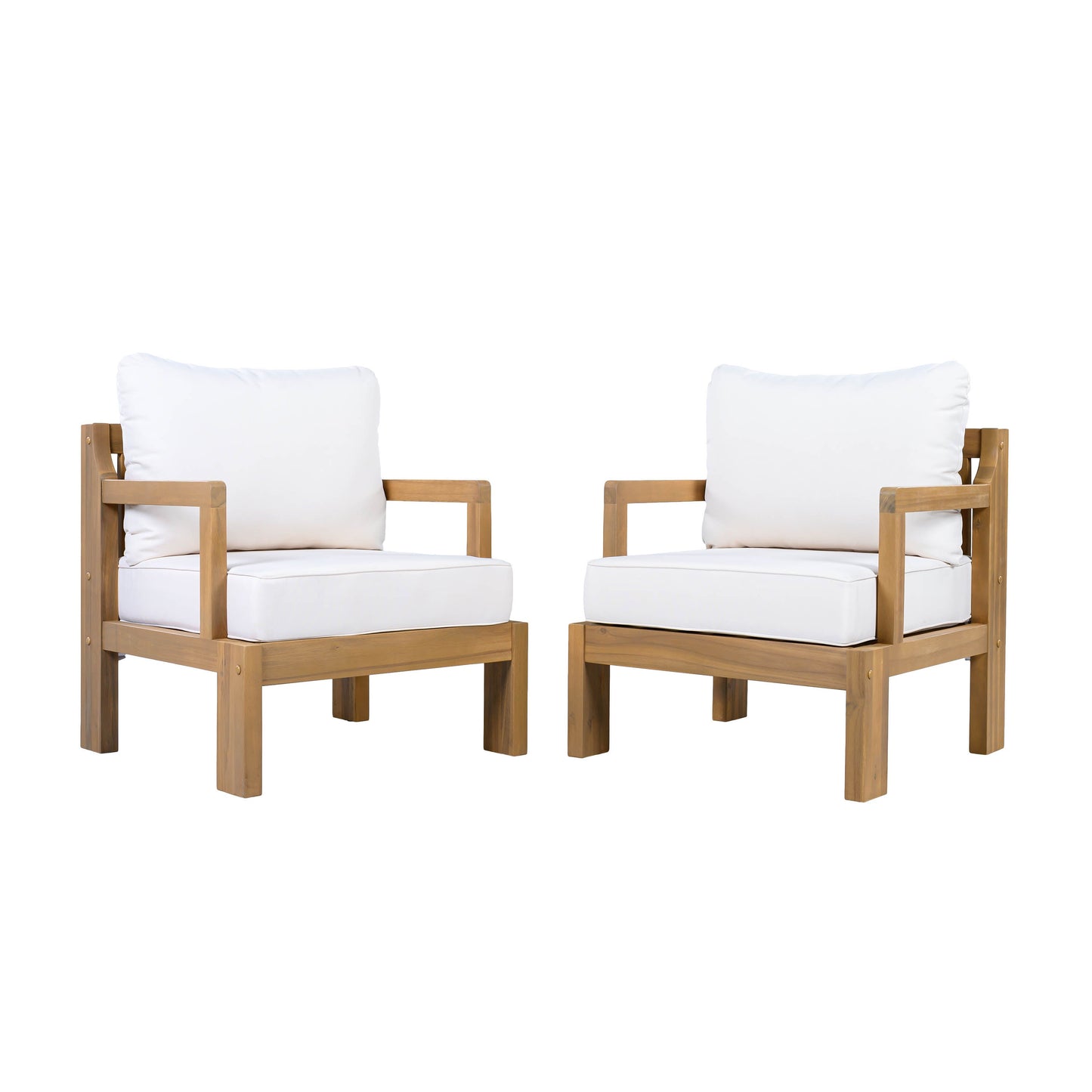 Outdoor Acacia Patio Chair (Set of 2)