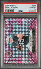 Graded 2024 Panini Mosaic Brock Bowers #286 Camo Pink Rookie RC Football Card PSA 10 Gem Mint