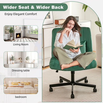 Criss Cross Office Chair With Adjustable Height, Ergonomic Design