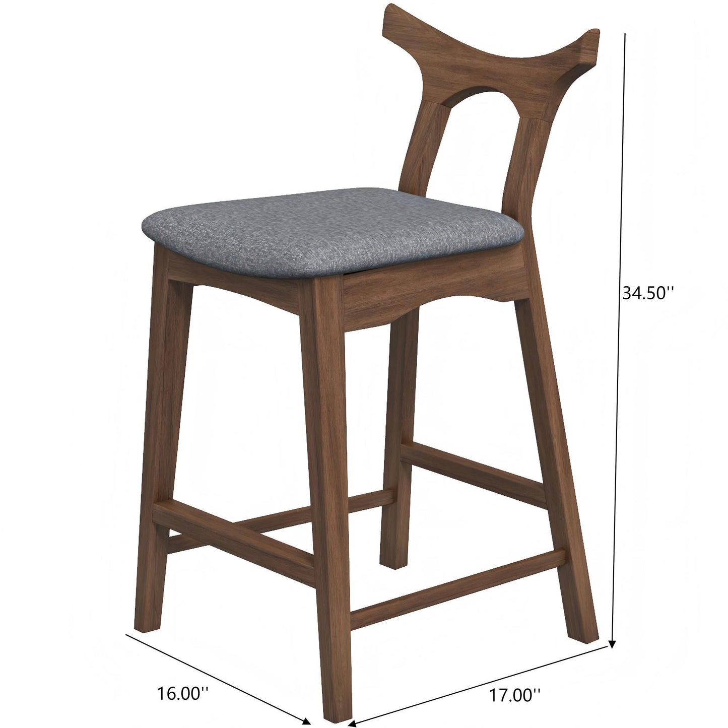 Hester - Upholstered, Square Bar Chair (Set of 2)