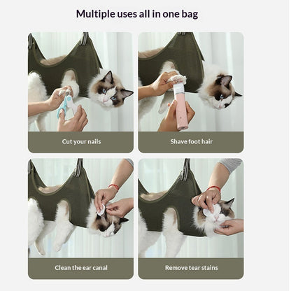 Multi-functional Cat Washing Bag Kitten Bathing Tool Cat Bathing Bag