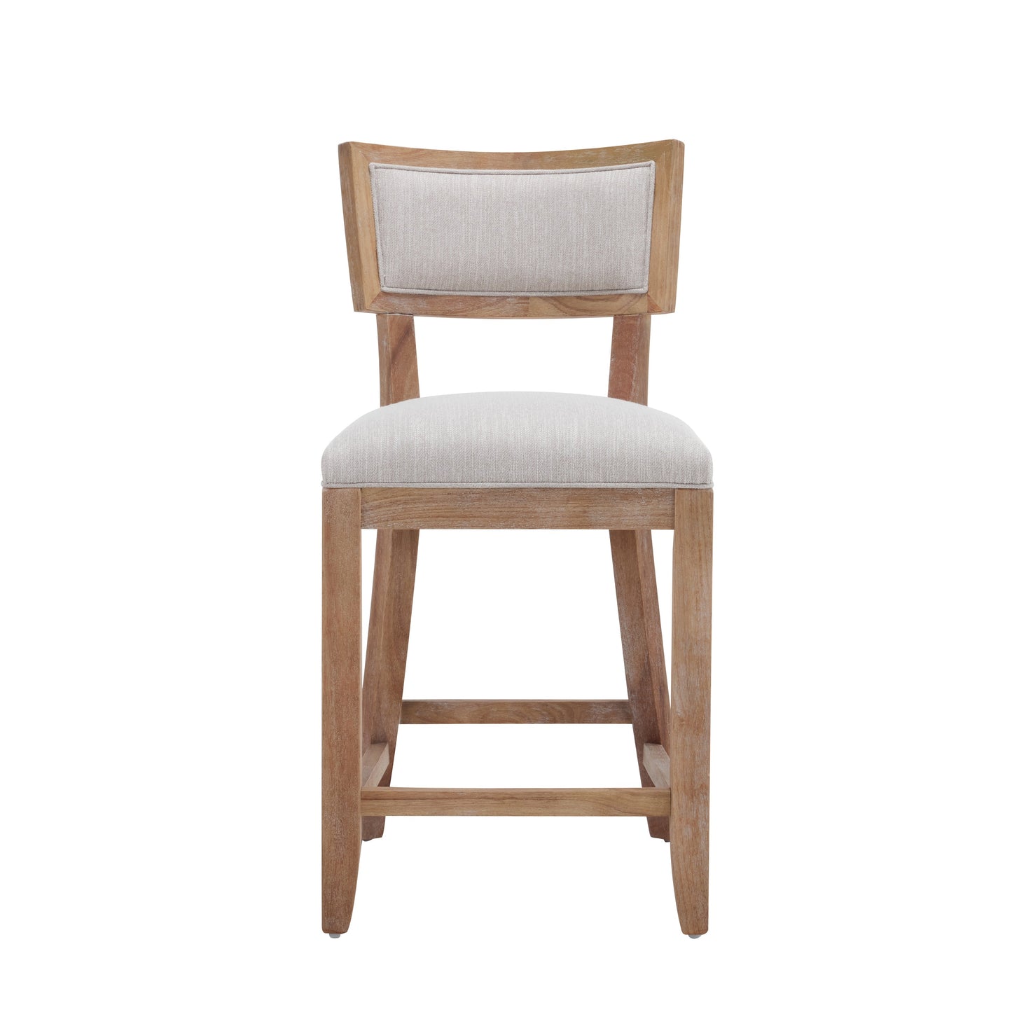 26.5" Upholstered Counter Stools Set of 2 with Comfy Back