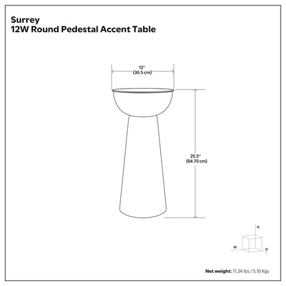 Surrey - Side Table - Antique Gold