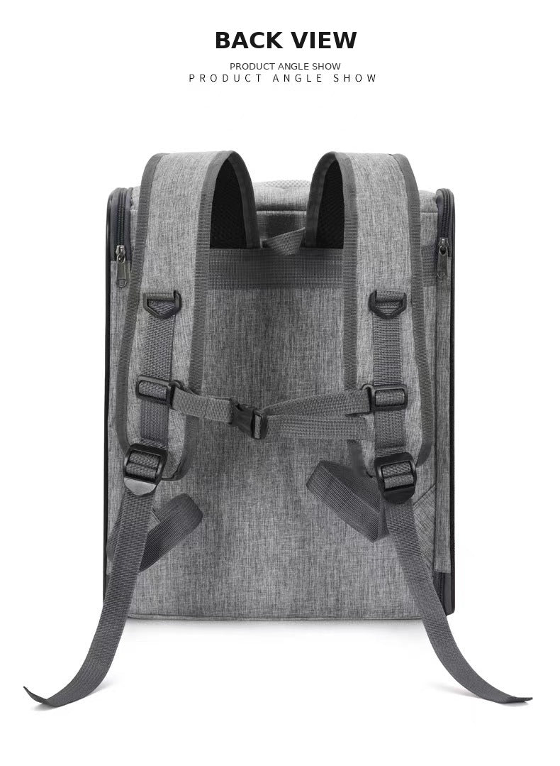 Cat Backpack Carrier Large Pet Backpack For Small Dog Medium Cat Puppy Kitten Bunny Up To 13lbs, Ventilated Mesh Dog Collapsible Travel Backpack For Hiking Walking Outdoor