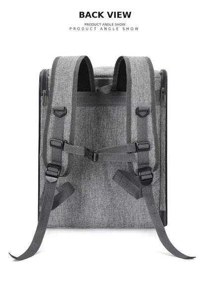 Cat Backpack Carrier Large Pet Backpack For Small Dog Medium Cat Puppy Kitten Bunny Up To 13lbs, Ventilated Mesh Dog Collapsible Travel Backpack For Hiking Walking Outdoor