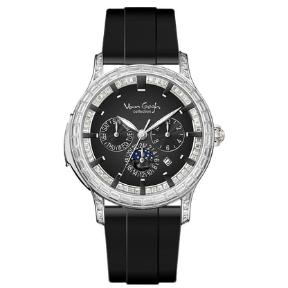 VAN GOGH High Appearance Light Luxury Men's Luminous Blue Mechanical Watch Bohui Series