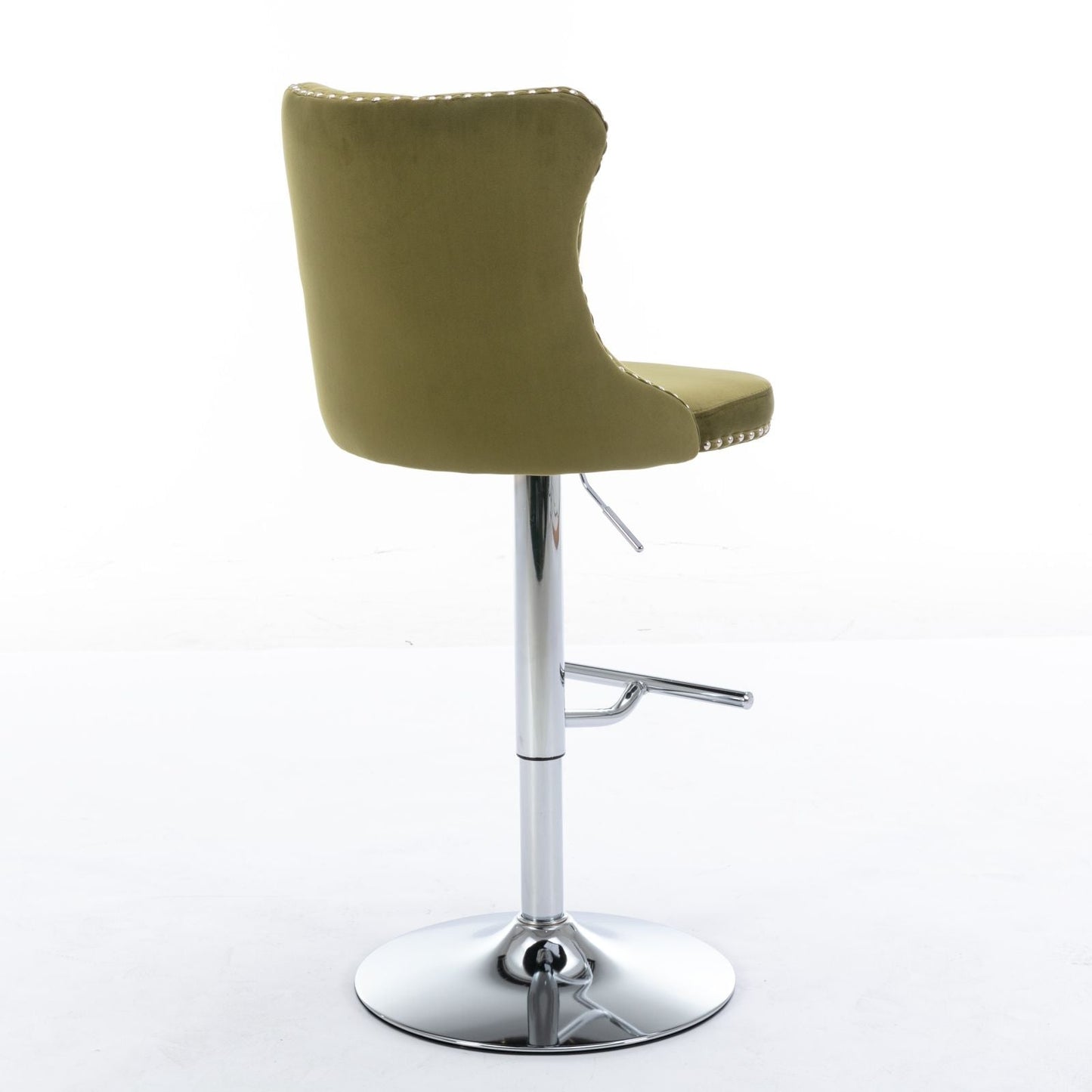 Swivel Adjustable Height Barstools Set of 2