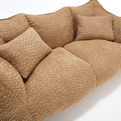 Comfortable Dual Beanbag Chair With High Resilience Foam Core For 2 People