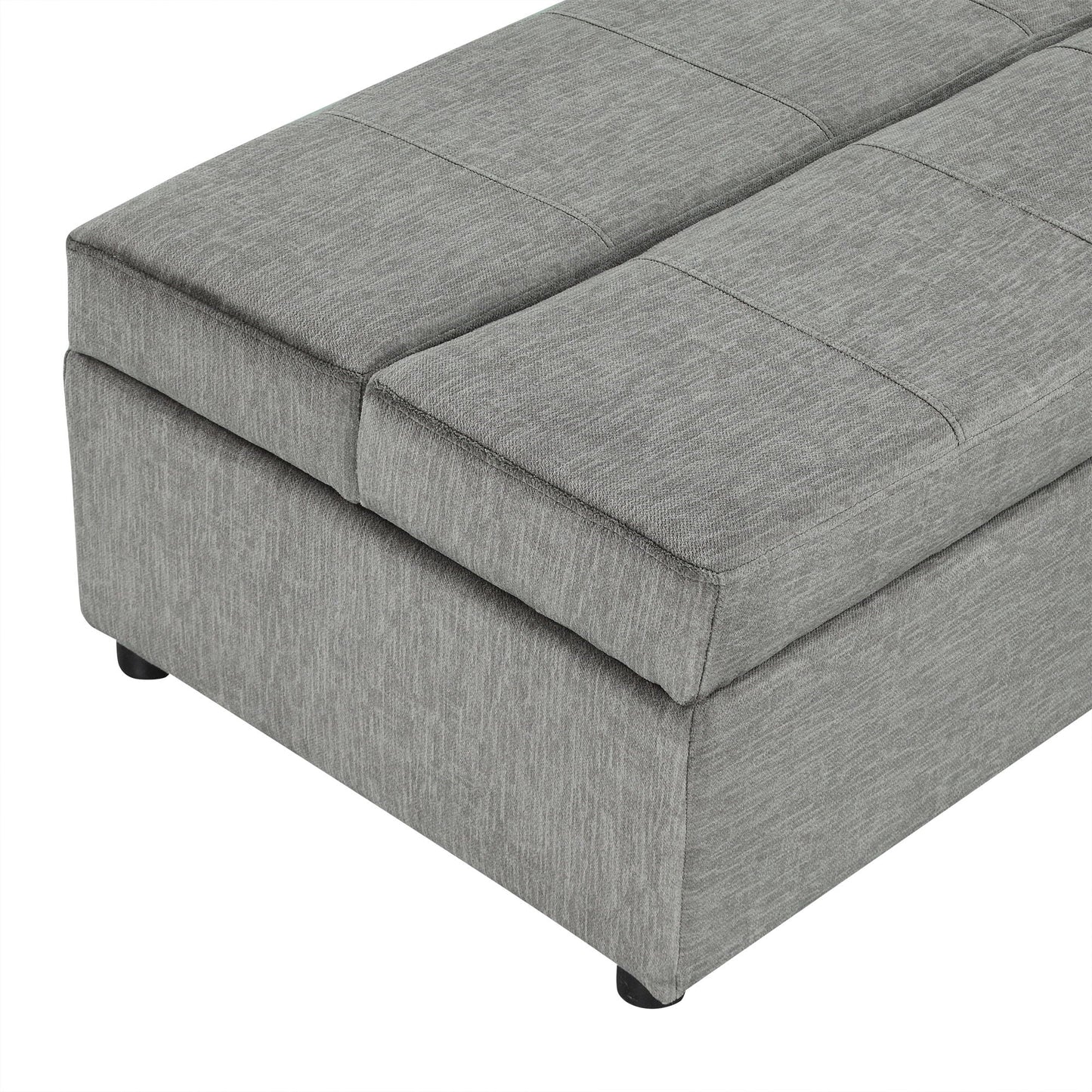 Twin Size Folding Ottoman Sleeper Bed With Mattress Convertible Guest Bed