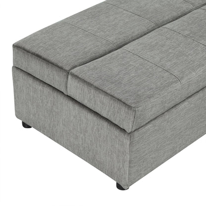Twin Size Folding Ottoman Sleeper Bed With Mattress Convertible Guest Bed