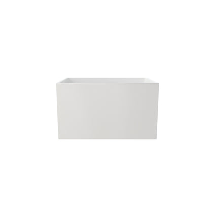 43" Acrylic Freestanding Bath Tub Modern Soaker Tub