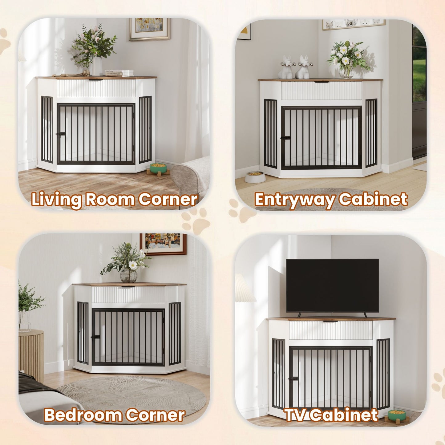 Corner Dog Crate