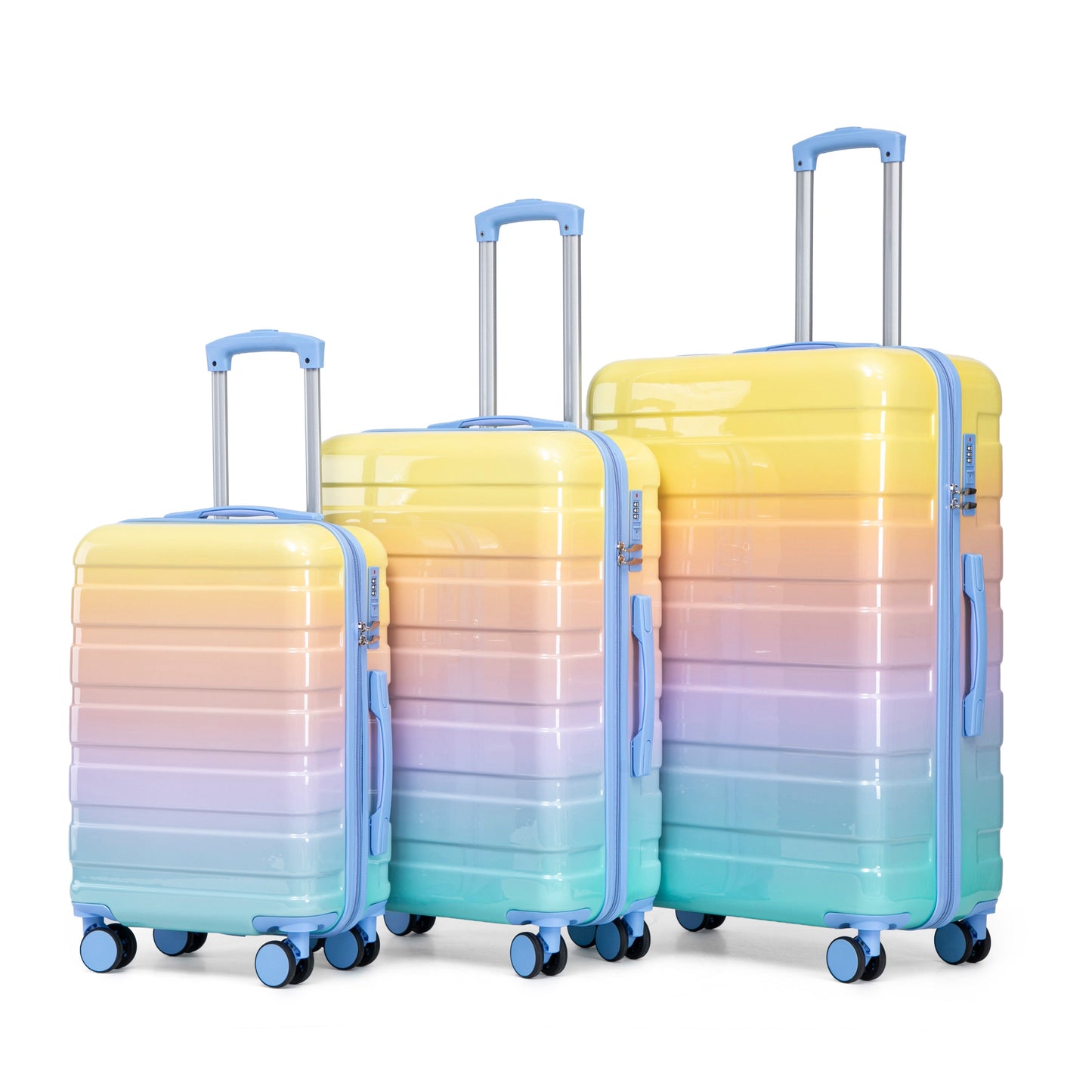 3-Piece PC Spinner Wheel Luggage Set