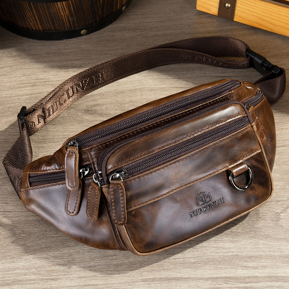 Multifunctional Mens ShoulderCrossbody Waist Bag