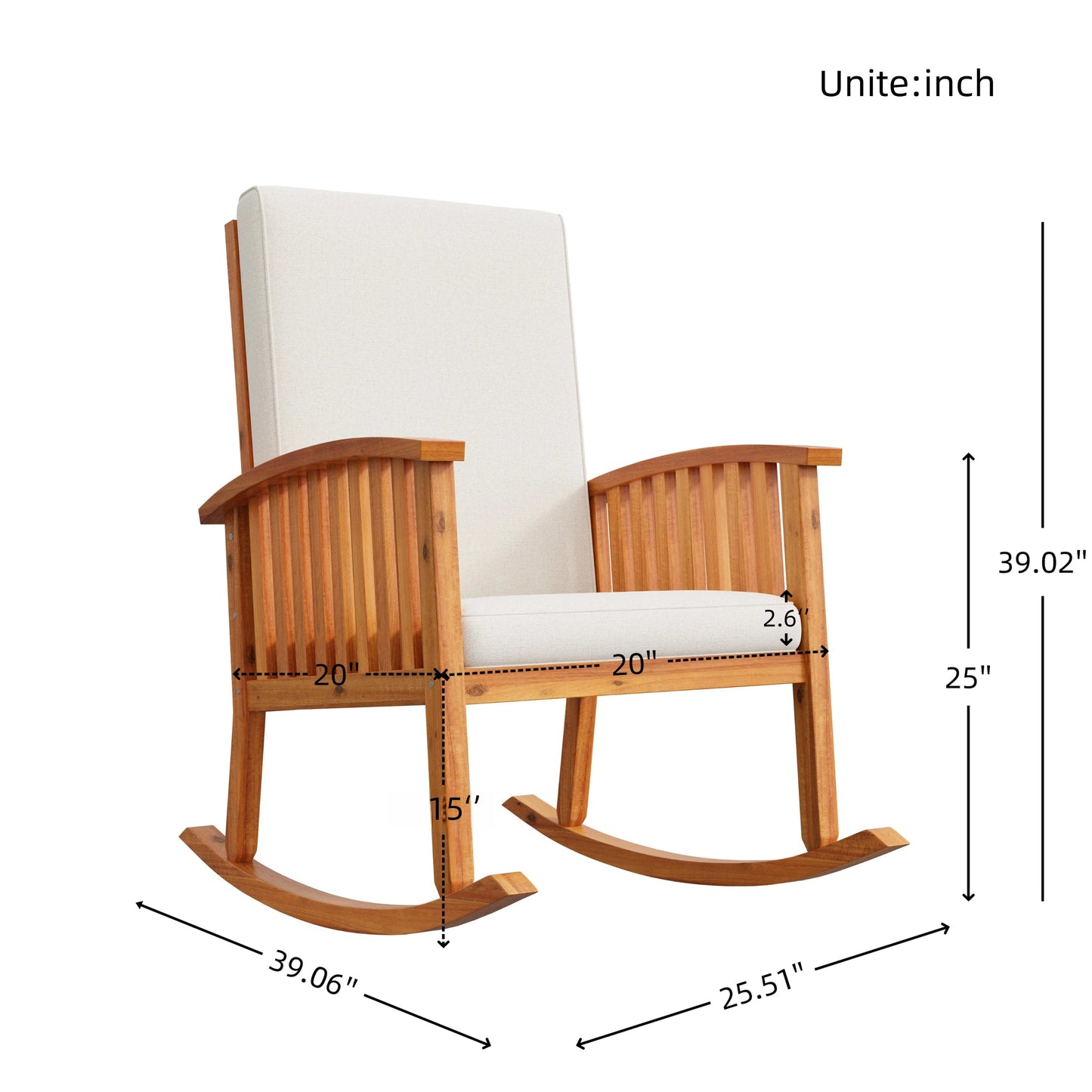 Casa Acacia Rocking Chair