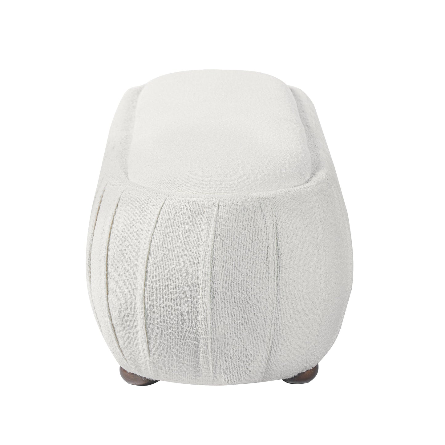 Upholstered Ottoman, Oval Shape