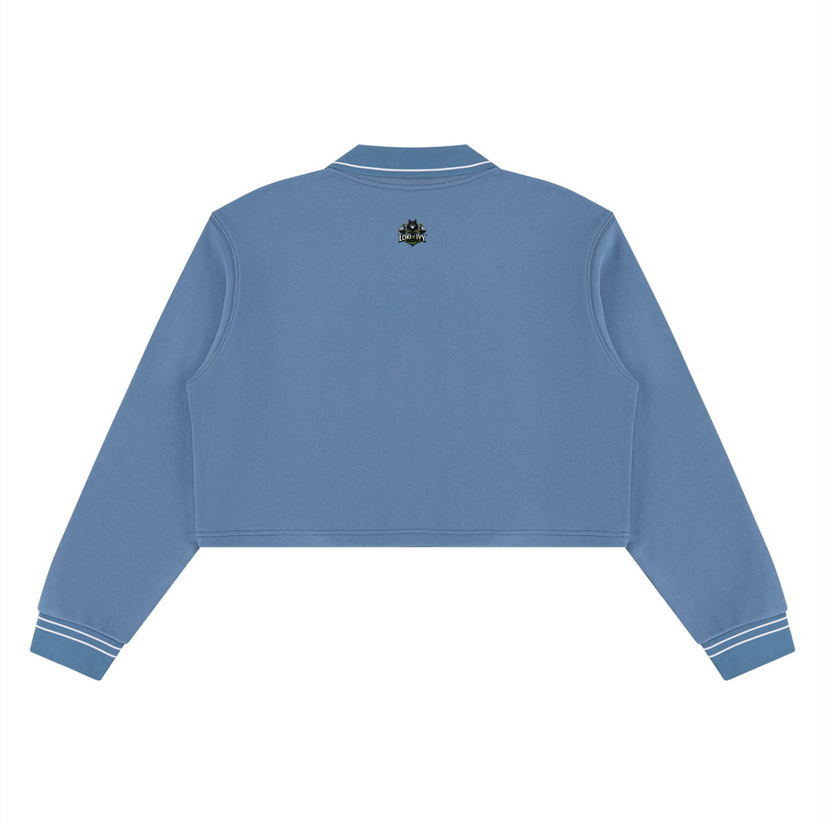 Loki & Ivy Women’s Crop Collared Sweatshirt