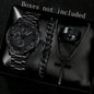 Three-Eye Digital Mens Watch Bracelet And Necklace Set