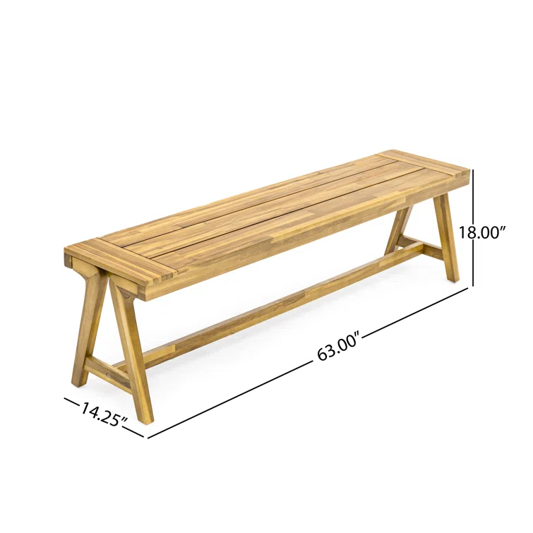 Outdoor 3-Piece Picnic Table Set in Acacia Wood