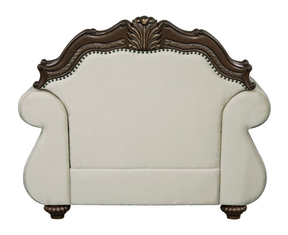 Pierce Chair With Pillow - Beige / Cherry