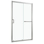 Single Sliding Bypass Shower Door Tempered Glass Enclosure