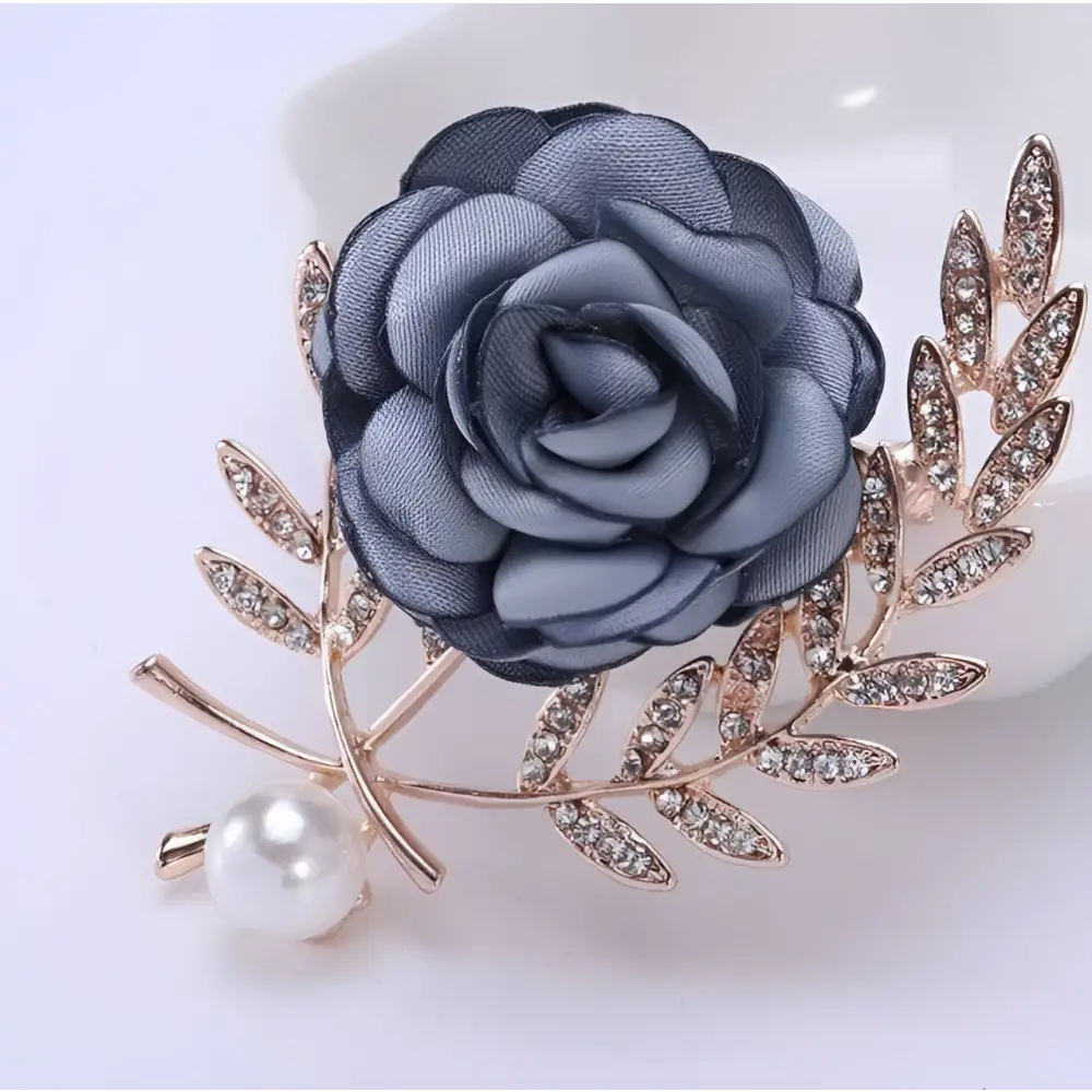 Fabric Flower Lady Temperamental Pin Floral Brooch Set