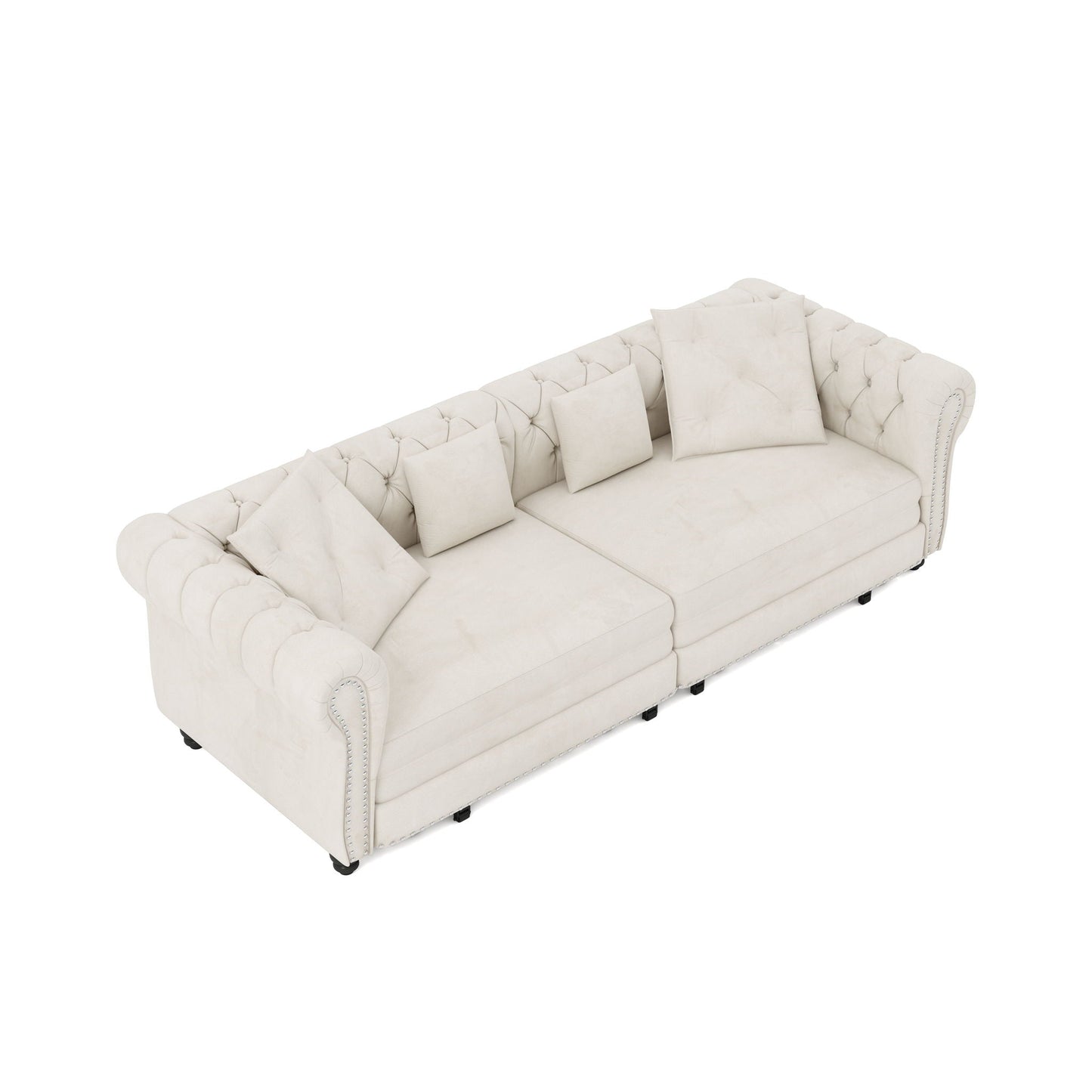 3 In 1 Pull Out Convertible Sleeper Sofa Bed, King Size, Chaise Lounge