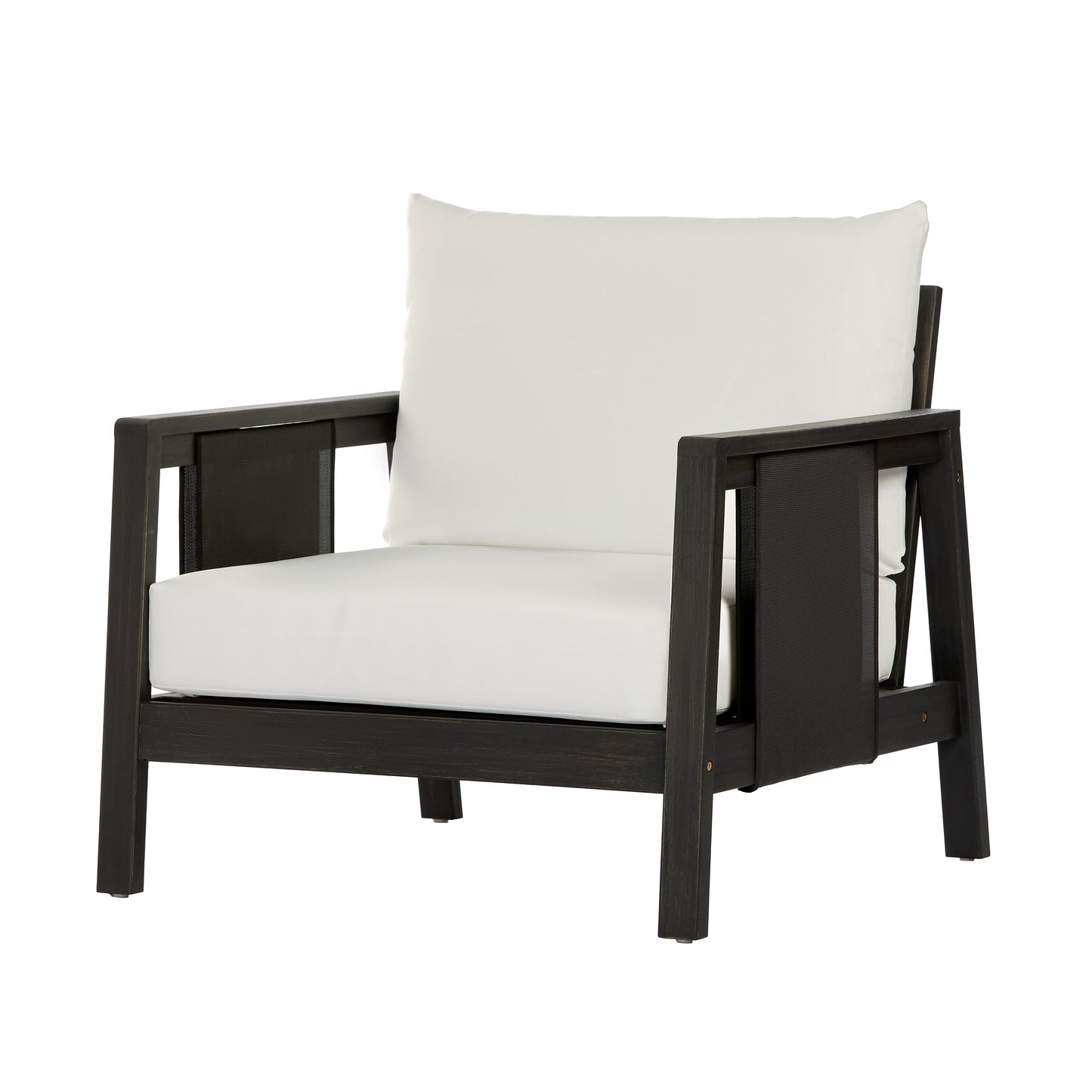 Outdoor Club Chair with Acacia Wood Frame